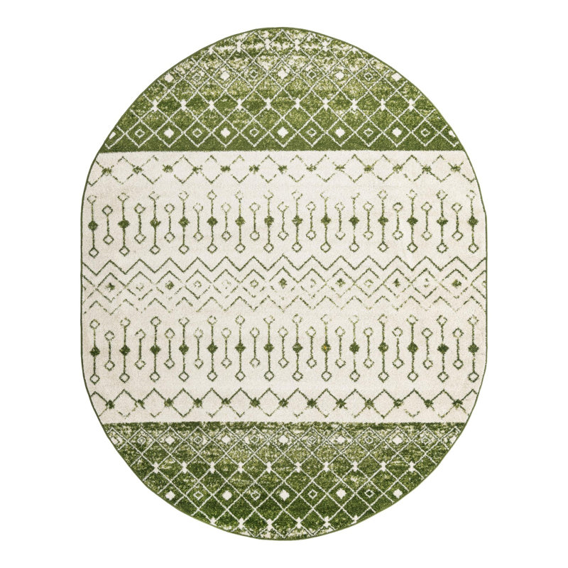 Somerville Geometric Indoor Rug, Oval 7'10" x 10'