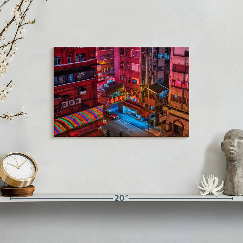 Kowloon Nightlife, 8" H x 12" W