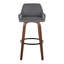 Tabouret de bar et de comptoir à hauteur fixe Cassiopeia avec pieds en bois cintré-94885243-94885248-94885246