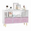 Bibliothèque avec tiroirs en tissu pliables, présentoir à livres, armoire de rangement pour jouets-1408588392