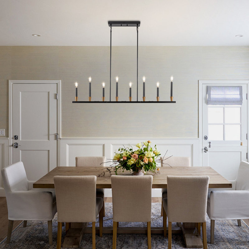 Éclairage pour îlot de cuisine 8 lumières Raghid