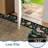 Modern Bordered Runner Rug 2x6 – Washable Non-Slip Low-Pile Carpet for Hallway, Kitchen, Bedroom, Bathroom, or Laundry Room, Soft Floral Print, Beige-1560432015