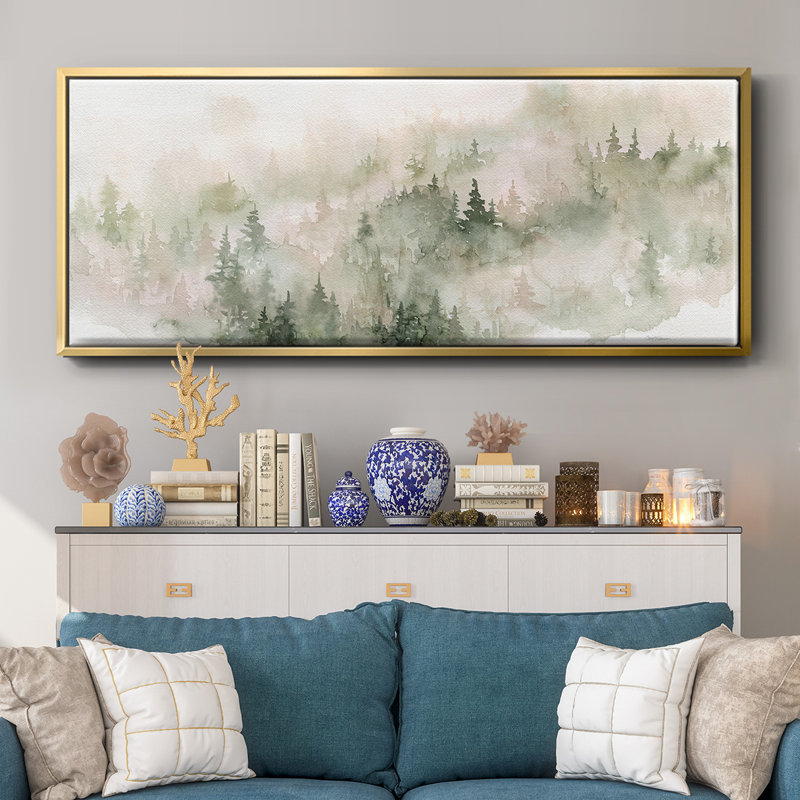 Misty Mountain Sides- Framed Canvas
