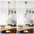 1-light Striped Glass Single Pendant