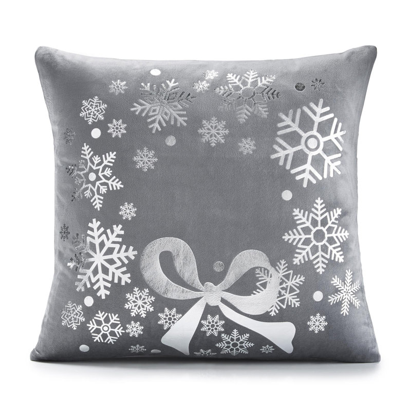 Roy Floral Grey Throw Cushion Cover