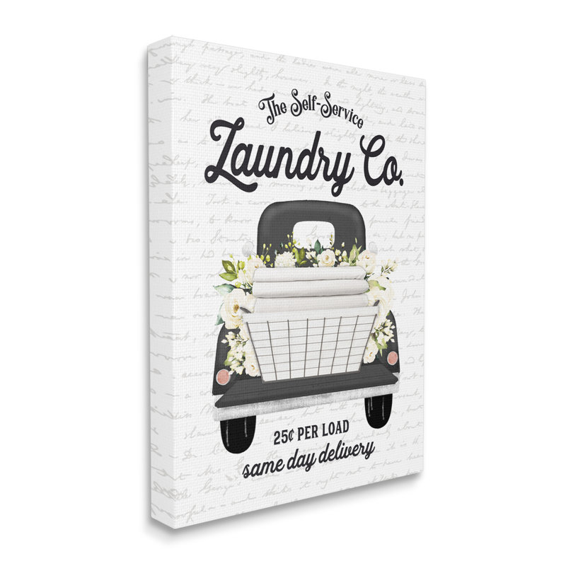Blanchisserie Laundry Co., H 40 po x l 30 po x P 1,5 po