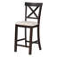 6-Piece Counter Height Dining Table Set Table with Shelf 4 Chairs and Bench for Dining Room-312556616