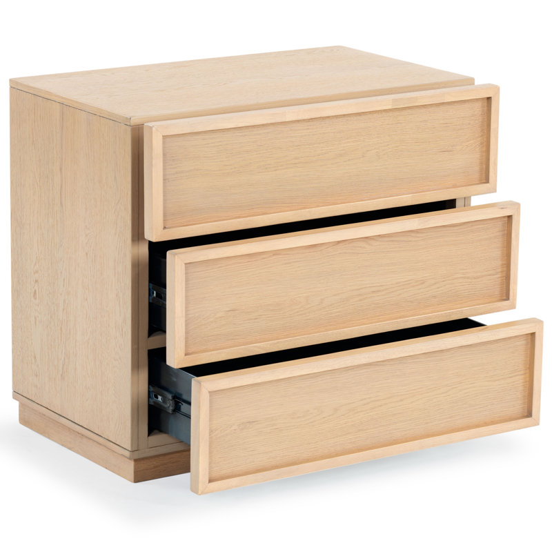 Commode 3 tiroirs Hudson, Naturel
