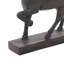 Sculpture cheval polystone brun
