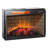 Infrared Quartz Heater Fireplace - Brick And Woodlog Style, 1500W Heat Power, 4 Flame Brightness Options, Protected Heating & , Heat, Adjustable Secure Operation