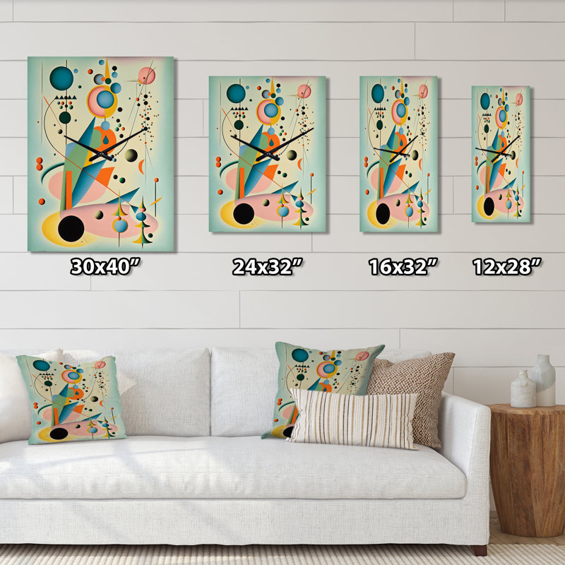 Horloge murale moderne surdimensionnée ludique et imaginaire Playful, Petit