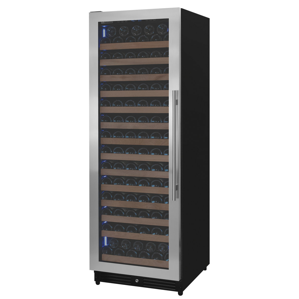 Allavino Reserva Series 163 Bottle 71" Tall Single Zone Left Hinge Stainless Steel Wine Refrigerator — FIN-0015978 | Fridge.com