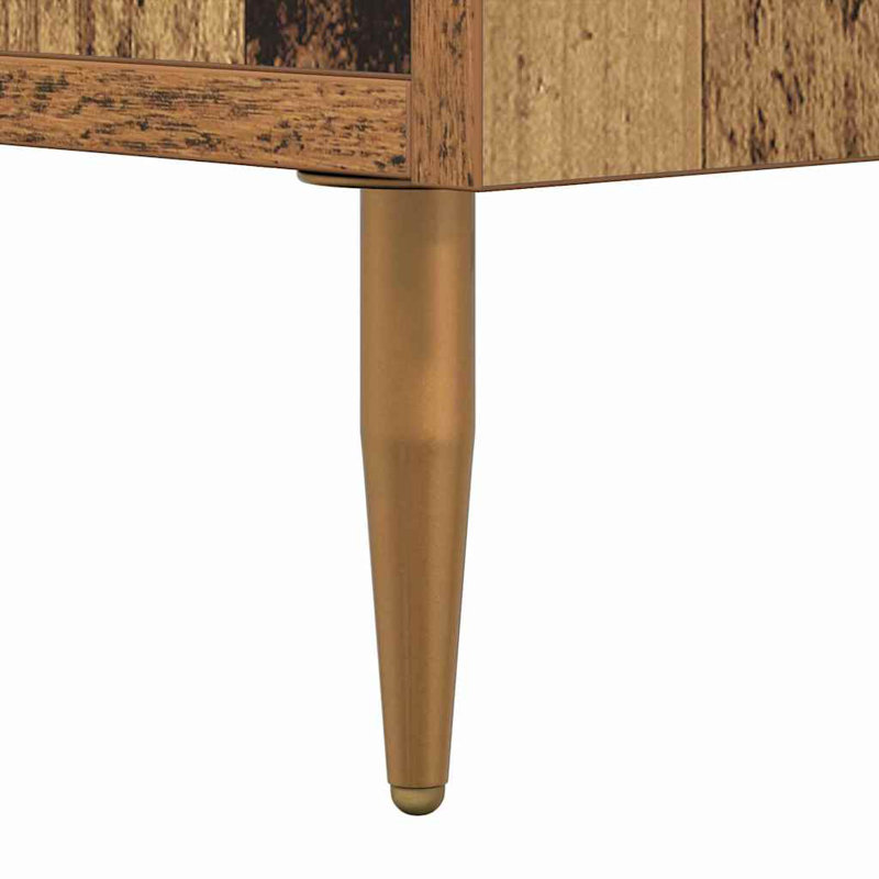 40cm W Manufactured Wood Bedside Table, Dark Brown
