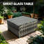 65cm Wide U-Shaped Wicker Patio Sectional Set