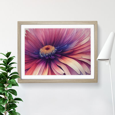Watercolour Chrysanthemum Flower Vol.1 - Single Picture Frame Print