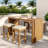 5 Pieces Outdoor Bar Set Included 1 Height Table & Four Stools With Cushions