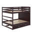 Lit superposé double au dessus d'un lit double avec escalier et lit gigogne-1282707457