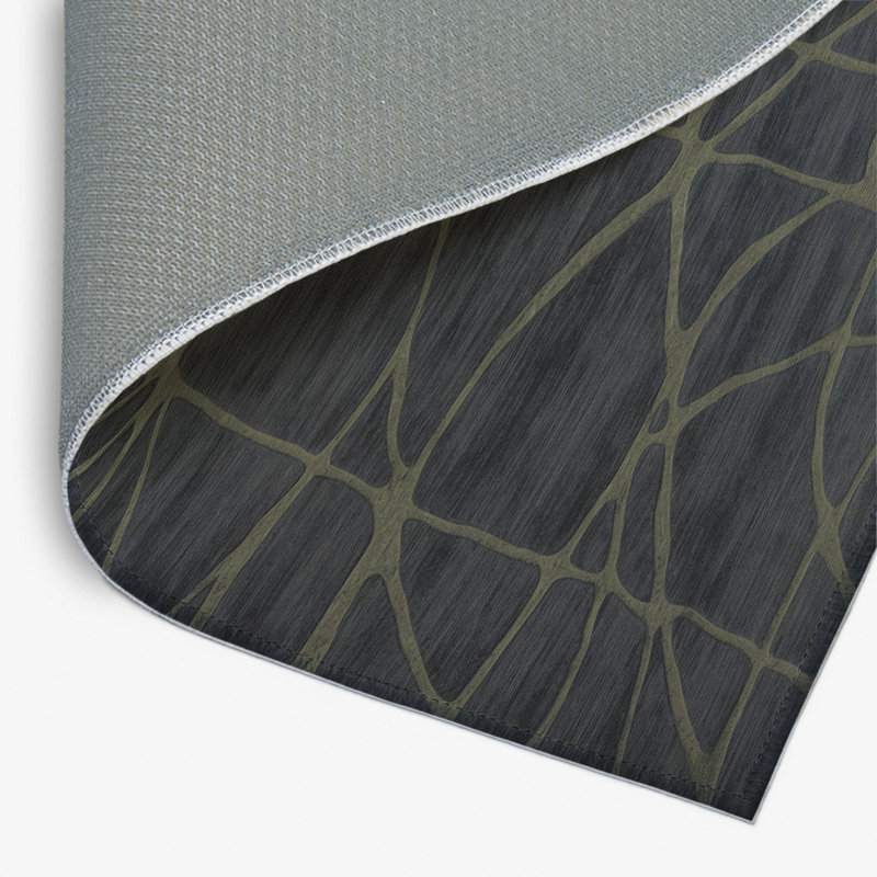 Tapis gris abstrait intérieur et extérieur, Rectangle 4pi x 6 pi