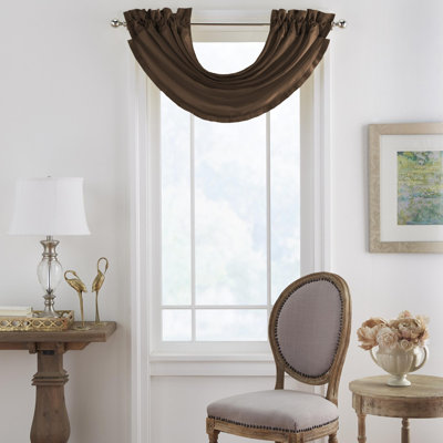 Mahoe Solid Colour Swag Window Valance