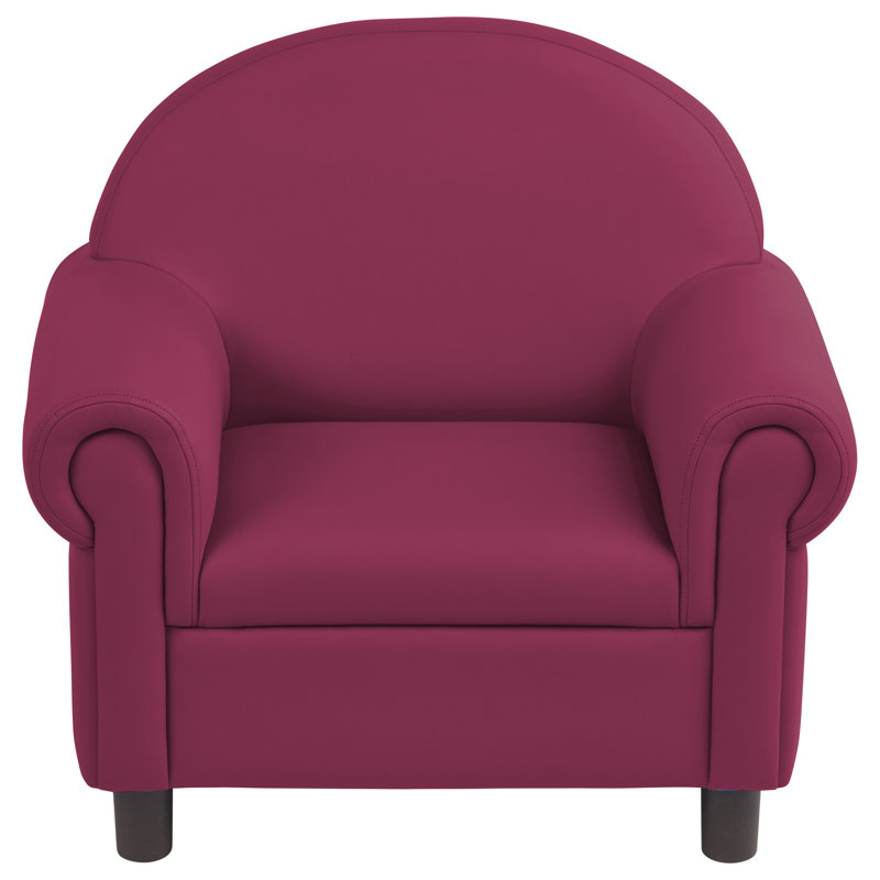 Little Lux Kids Club, Raspberry, 24" H x 26" W x 18" D