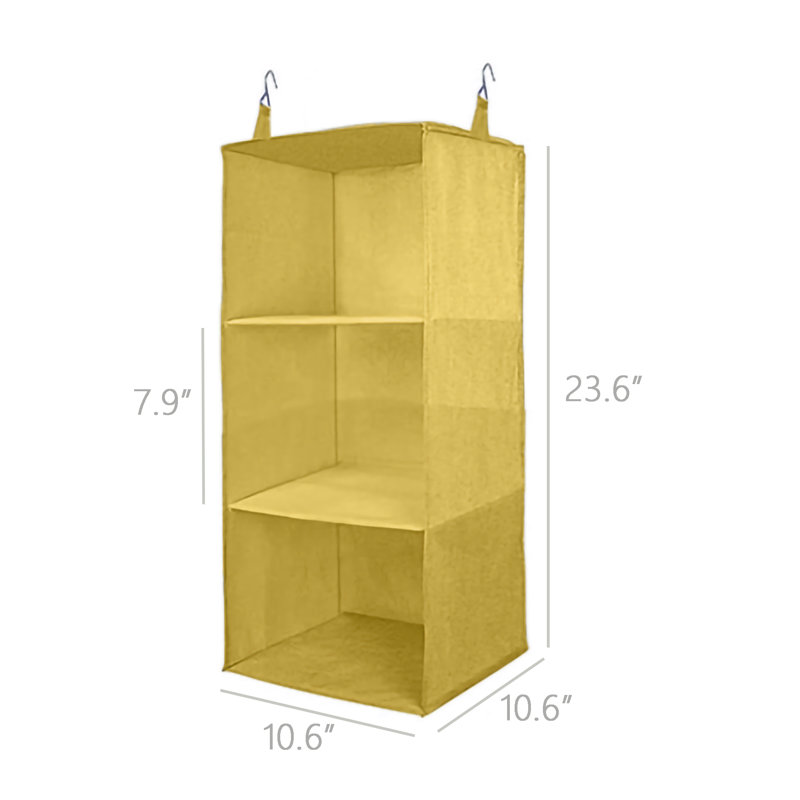 Rangement à 3 tablettes / couche / niveau, 10,6 x 10,6 x 23,6 po