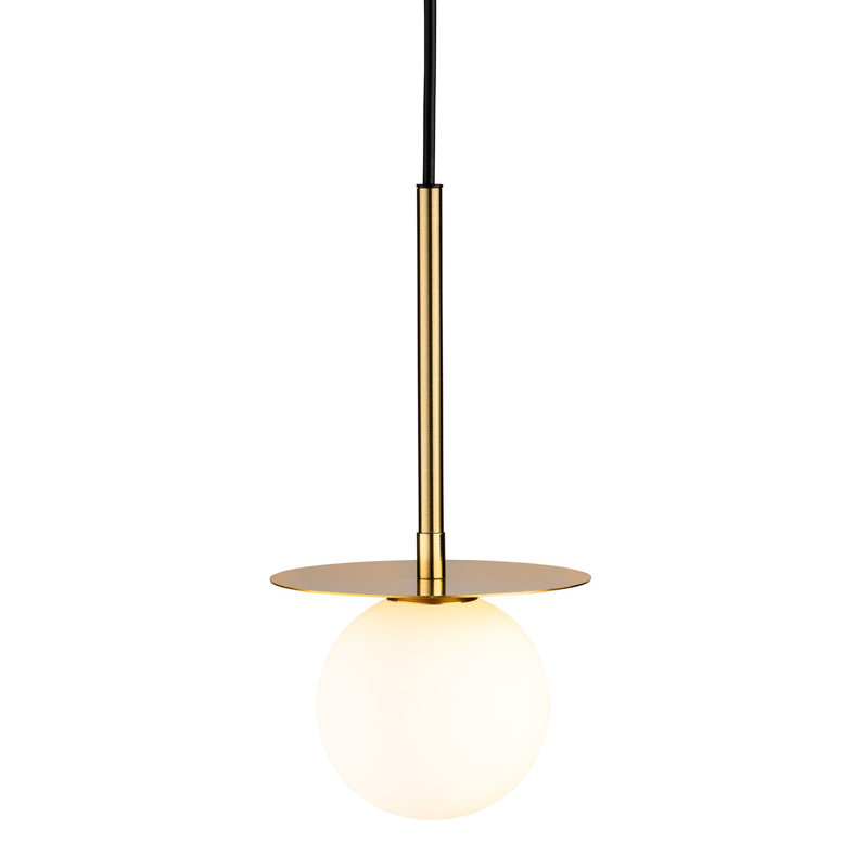 1 - Light Brushed Brass Sputnik Pendant