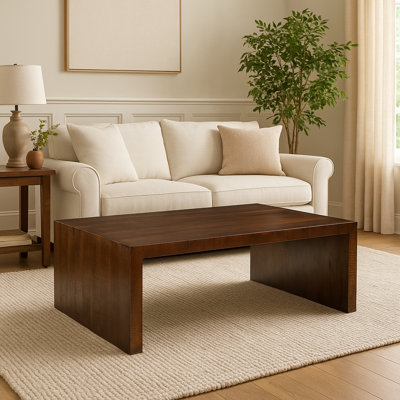  Table basse en noyer foncé