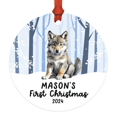 Décoration de loup en métal sur mesure