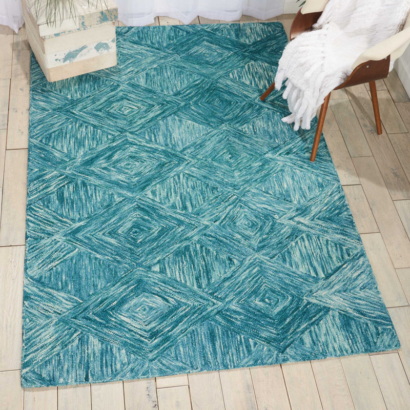 Tapis marin fait à la main Jodie, Rectangle 3 pi 9 po x 5 pi 9 po