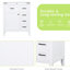 Meuble-lavabo blanc 30 po - Armoire avec tiroirs et tablette-501732772