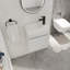 Meuble-lavabo mural flottant 18 po avec lavabo en résine et porte d'armoire à fermeture en douceur 18 po-960556439