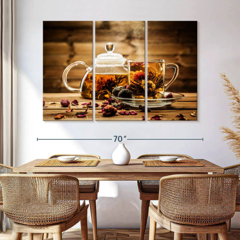 Yarlin Floral Tea, 36" H x 57" W