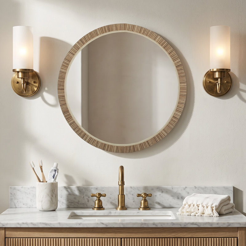Round Wall Mirror, 24 po x 24 po