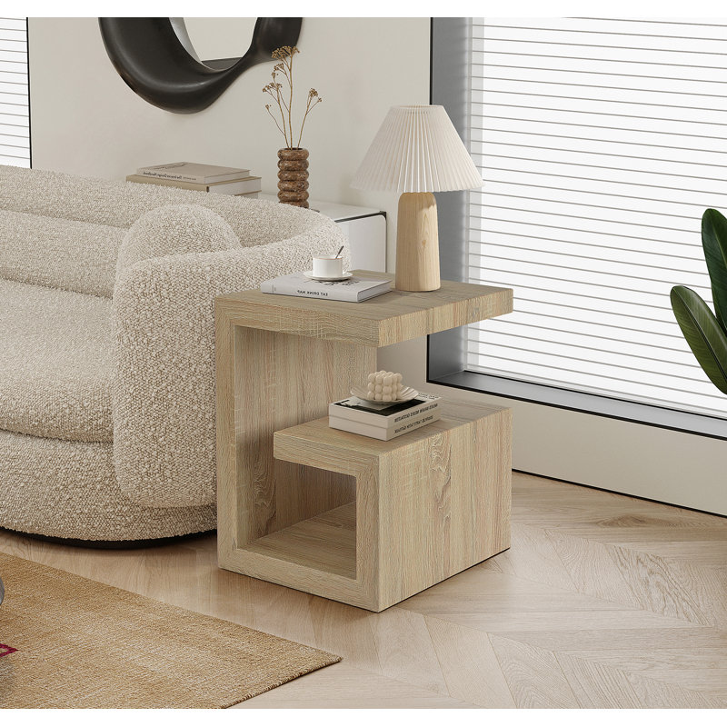 Harmond End Table, Natural Wood