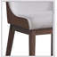 Ensemble de chaises d'appoint en velours brun et velours brun Ginny, finition noyer, confortable et élégant pour un usage domestique