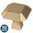 Napier 1 1/8" Length Geometric Knob Multipack