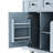 Grey Blue Kitchen Island Cabinet With 2 Stools, Power Socket Connector, Internal Storage Area, Drop Leaf, 3 Drawers, 5 Side-120265867-120265868
