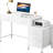 51" Reversible Computer Desk With 5 Drawers And File Cabinet, Rustic Home Office Desk With Printer Stand, Industrial Writing Table With Storage For Small Spaces, White-2031870334
