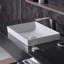 Ceramic Rectangular Vessel Bathrroom Sink with Overflow