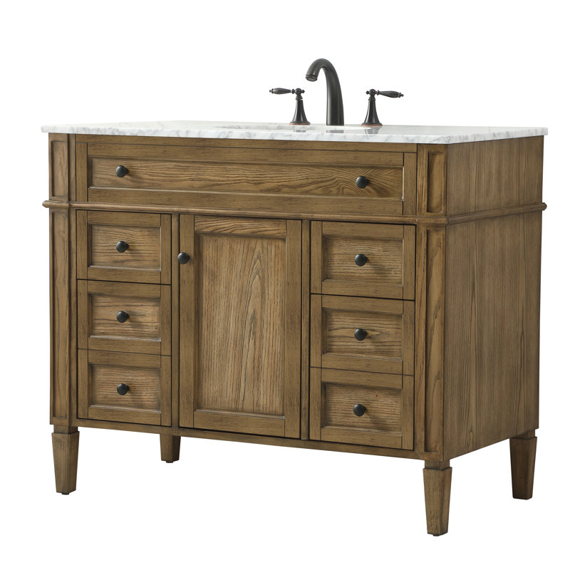 Ensemble de meuble-lavabo simple 42 po Rivers, Bois flottant