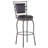 Vinciguerra Swivel Upholstered Faux Leather Adjustable Height Counter Stool with Iron Frame