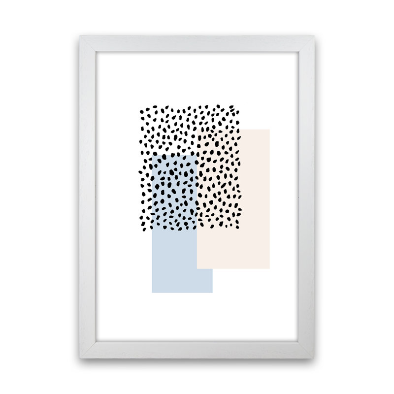 Dots - Print, White Frame, 88cm H x 64cm W x 3cm D