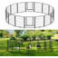 Panel Steel Pet Barrier With Door-115727287