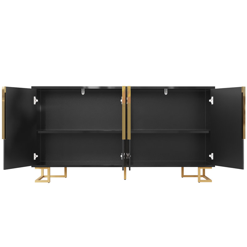 152cm Sideboard, Black