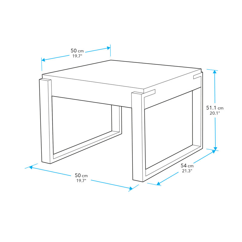 Cendejas Side Table, Light Wood