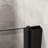 Black 34"x72" Pivot Shower Door, 1/4" Thick Glass, Semi-, Waterproof Seals, Heavy-duty Zinc Alloy Handle, 180° Rotating Pivot, 90° Door Waterproofing Tempered Glass Thick, Function, Flexible-118162866