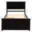 Lit plateforme avec rangement, 2 tiroirs avec roulettes, structure simple-1278693087