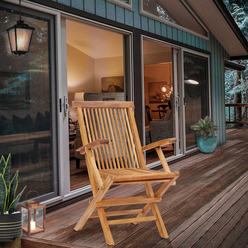 California Outdoor Teak Dining Armchair