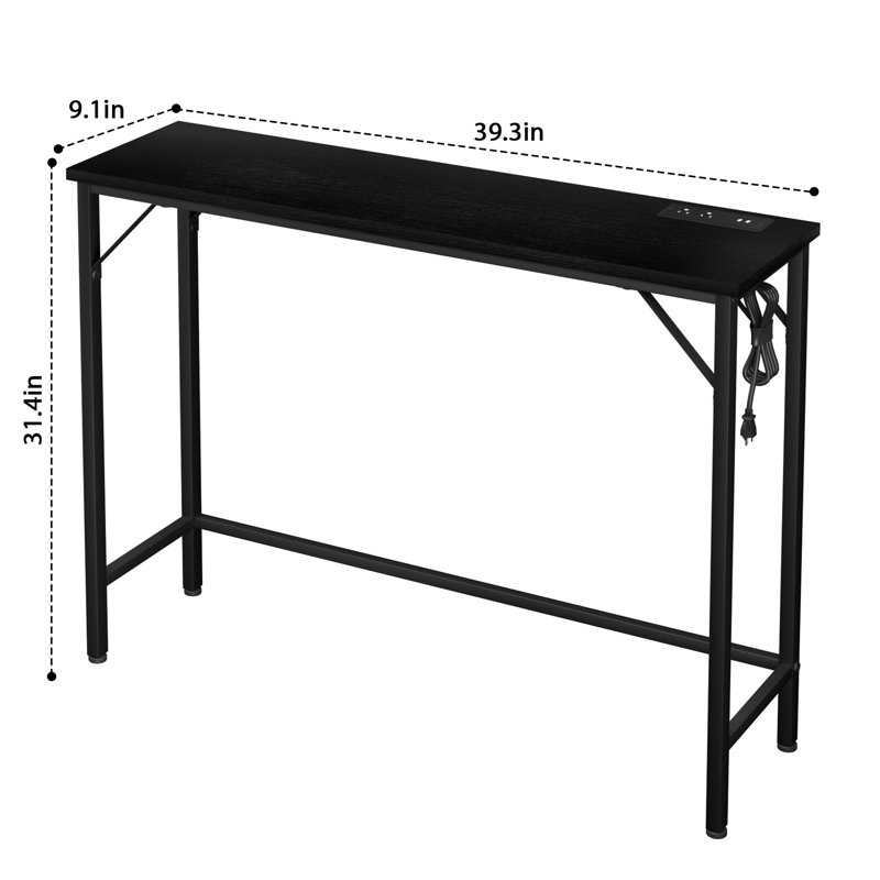 Console 39,3 po Jaliek, Noir, Noir