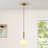 Hildreth 1-Light Globe Pendant Light 8" Opal Glass Kitchen Island-1256846022